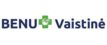BENU Vaistine логотип на белом фоне