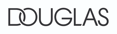 Черный логотип Douglas на белом фоне